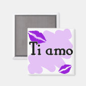 Ti amo - Italiaans Ik hou van je Magneet (Voorkant / Achterkant)
