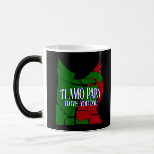 TI Amo Papa Ik hou van je vader Magische Mok