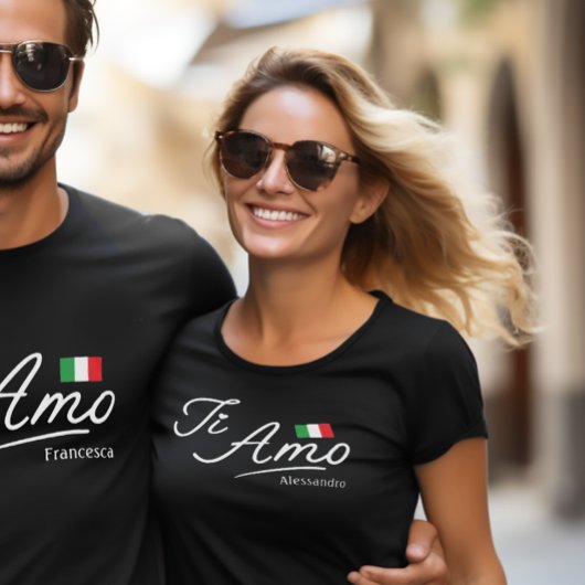 Ti Amo Script Persoonlijk stel T-shirt