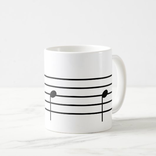 Ti Music Note Tea Mug (Devant droit)