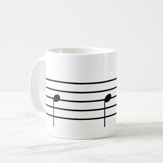 Ti Music Note Tea Mug (Devant gauche)