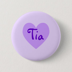Tia in Paars Ronde Button 5,7 Cm