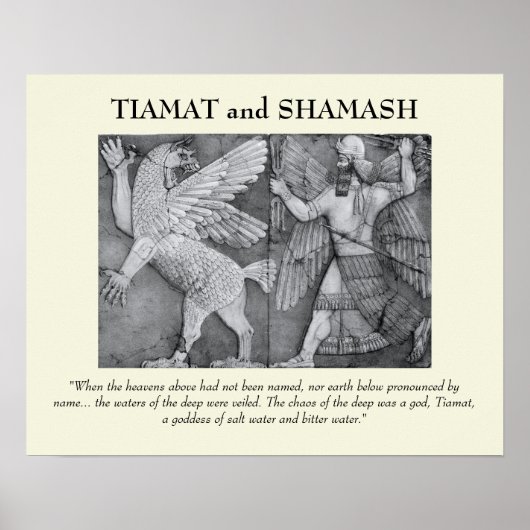 Tiamat en Shamash Poster (Voorkant)