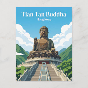 Tian Tan Boeddha Hong Kong Briefkaart