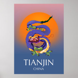 Tianjin China Dragon-reisposter Poster