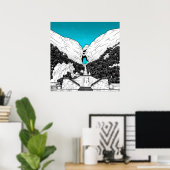 Tianmen Mountain Heaven's Gate CHINA Poster (Thuiskantoor)