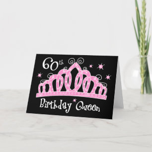 Tiara 60th Birthday Queen DK Kaart