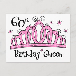 Tiara 60th Birthday Queen LT Briefkaart