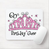 Tiara 60th Birthday Queen LT Muismat (Met muis)