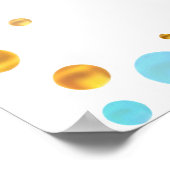 Tiara, Ballonnen & Gouden Confetti 15e Verjaardag Poster (Hoek)