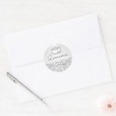  Tiara & Bow Silver Quinceanera Sticker (Envelop)
