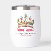 Tiara Bride Squad Bridesmaid Nom Bachelorette (Avant)