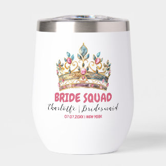 Tiara Bride Squad Bridesmaid Nom Bachelorette