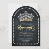 Tiara Crown Diamond Quinceanera Invitation (Devant)
