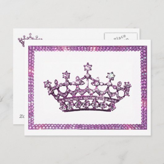 Tiara en Pareltjes briefkaarten (Voorkant / Achterkant)