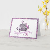 Tiara Félicitations Cartes de fin d'études ! Carte (Fleur jaune)