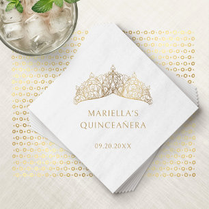 Tiara Kroon Elegante Quinceanera Servet