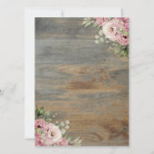 Tiara, Lichten, Lijst van hout, Flowers Quinceañer Kaart (Achterkant)