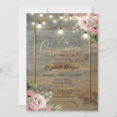 Tiara, Lichten, Lijst van hout, Flowers Quinceañer Kaart (Voorkant)