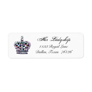 Tiara Pareltjes Return Address Labels