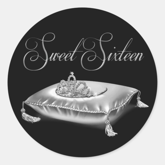 Tiara Princess Sweet Zestien Stickers (Voorkant)