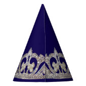 Tiara Print New Year Party Hat Feesthoedjes (Achterkant)