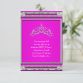 Tiara rose chaud RSVP Tout usage (Debout devant)