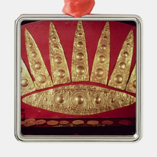 Tiara uit Grave III Metalen Ornament (Voorkant)