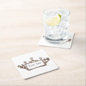 Tiara Vierkante Kartonnen Onderzetter (Insitu)