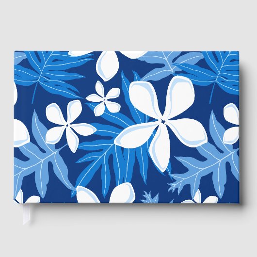 TIARE MOTIF EN BLEU (Recto)