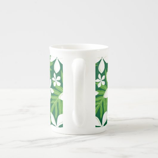 TIARE (VERT) BONE CHINA MUG (Dos)