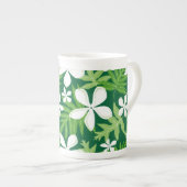 TIARE (VERT) BONE CHINA MUG (Devant droit)