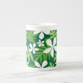 TIARE (VERT) BONE CHINA MUG (Devant)