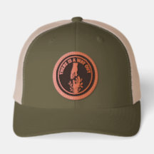 TIAWO leren patch hoed