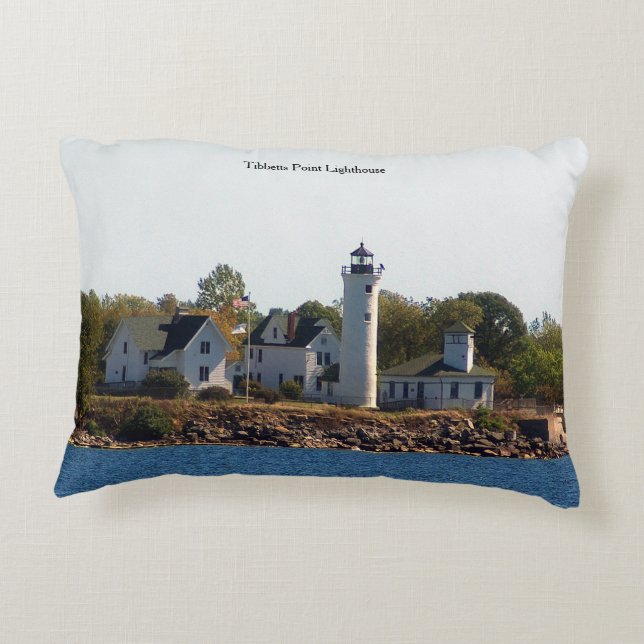 Tibbetts Point Lighthouse accent kussen (Achterkant)