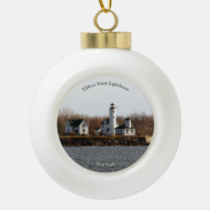 Tibbetts Point Lighthouse Keramische Bal Ornament