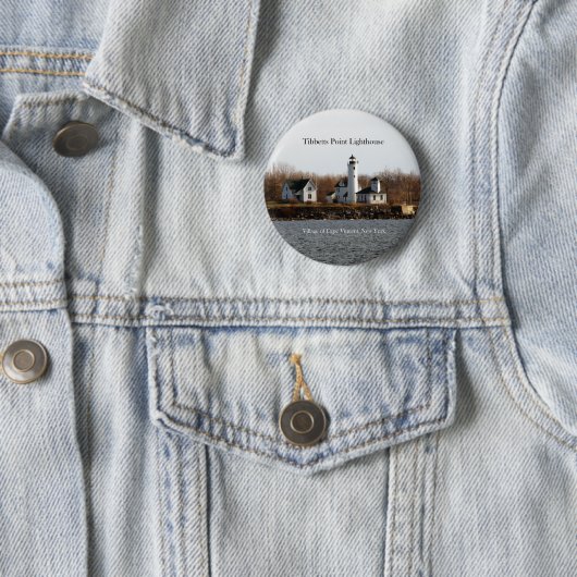 Tibbetts Point Lighthouse-knop Ronde Button 5,7 Cm (In situ)