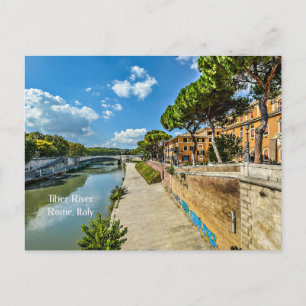 Tiber River, Rome, Italië Briefkaart