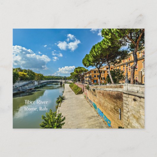 Tiber River, Rome, Italië Briefkaart (Voorkant)