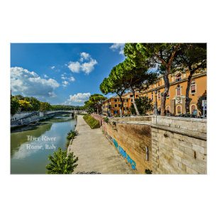 Tiber River, Rome, Italië Perfect Poster