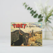Tibet Adventure Awaits Ox Briefkaart (Staand voorkant)