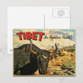 Tibet Adventure Awaits Ox Briefkaart (Voorkant / Achterkant)