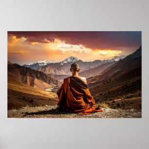 Tibet - Boeddhisme - Meditatie Poster