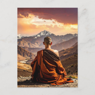 TIbet - Buddhism - Meditation Briefkaart