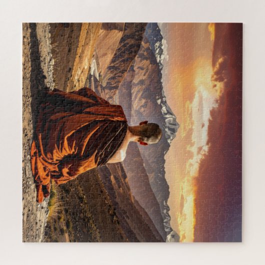 TIbet - Buddhism - Meditation Legpuzzel (Horizontaal)