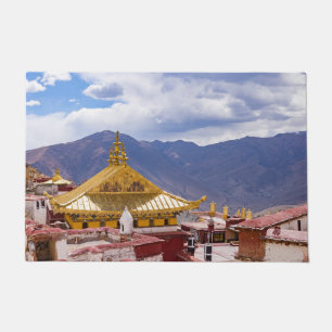 Tibet - het klooster Ganden Buddhist Deurmat