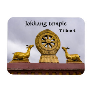 Tibet, Lhasa - Dharmawiel in Jokhang-tempel Magneet