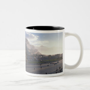 Tibet - Lhasa. Potala bij zonsopgang Tweekleurige Koffiemok