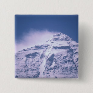 Tibet. Mt. Everest Vierkante Button 5,1 Cm