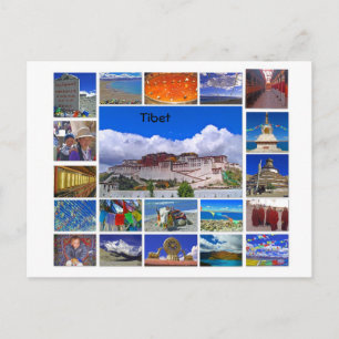 Tibet Multiview Briefkaart